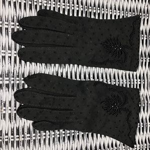 Vintage Bead Embroidered Gloves